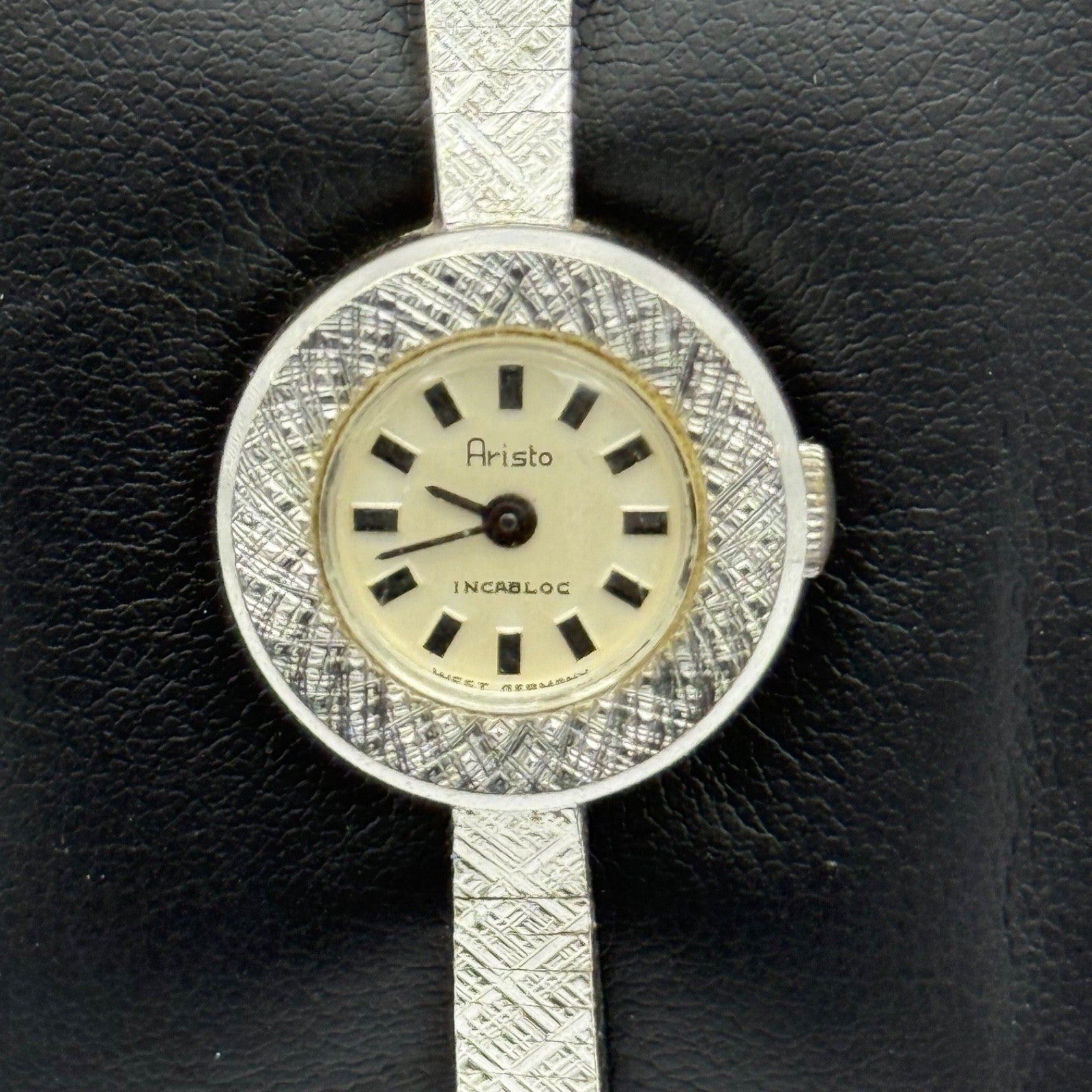 19mm Vintage Aristo Incabloc Rhodium Plated Ladies Manual Wind Watch PARTS