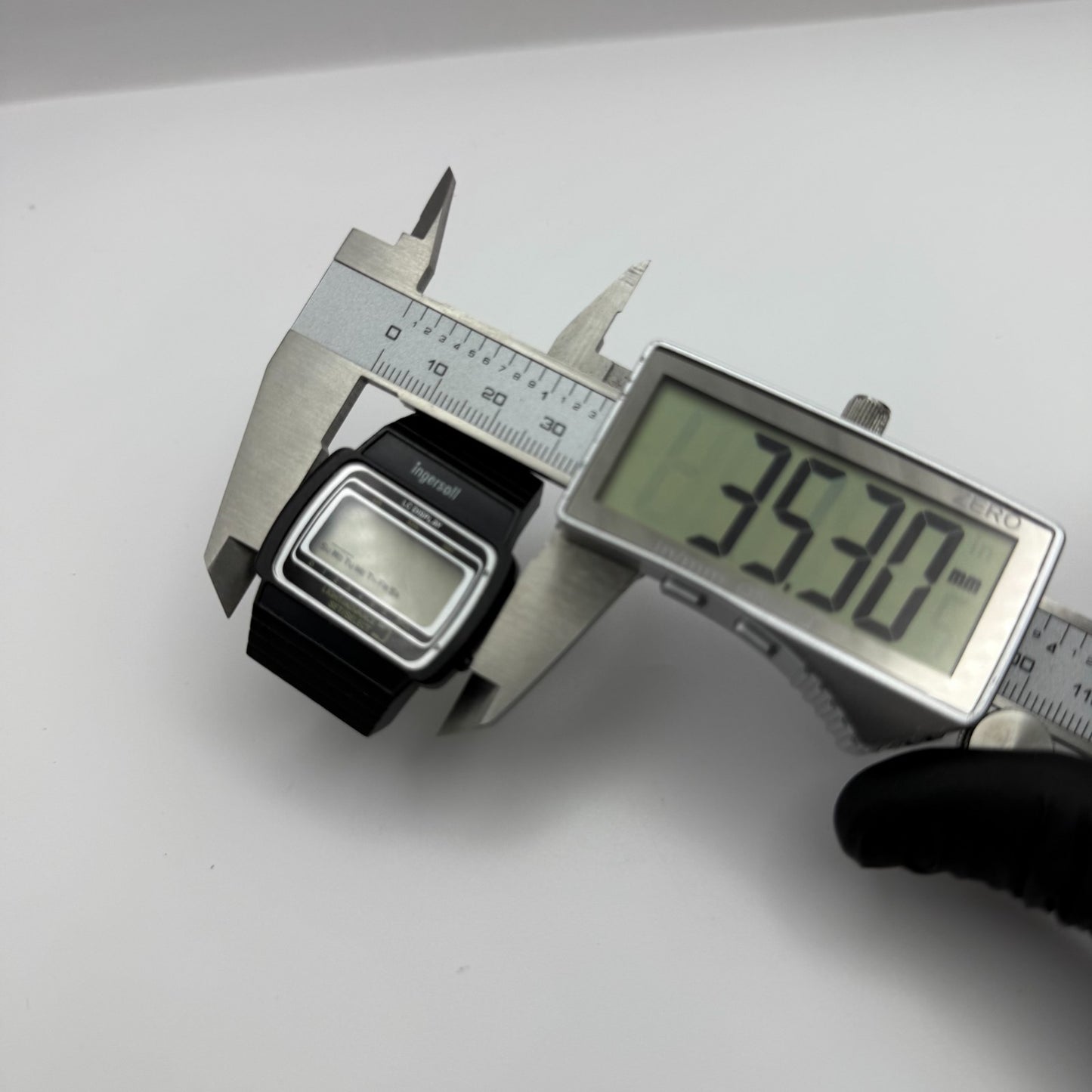 Ingersoll Unisex Retro Quartz Watch LC Display Black 35mm PARTS REPAIR