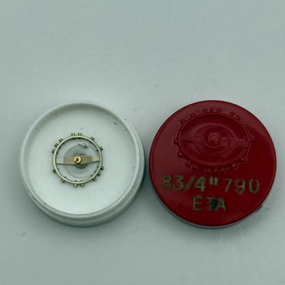 ETA 790 Balance Wheel Complete And Spring  8¾’’’  Watch Movement Parts NOS