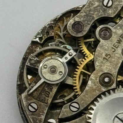 23.7mm AS A Schild 15 Jewels Trench Watch Movement Manual Wind Swiss PARTS SPARE