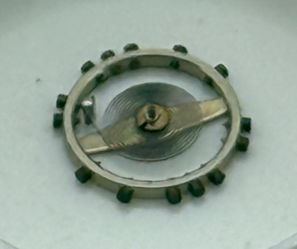 ETA 651 Balance Wheel Complete And Spring 4 1/4''' 141 Watch Movement Parts NOS