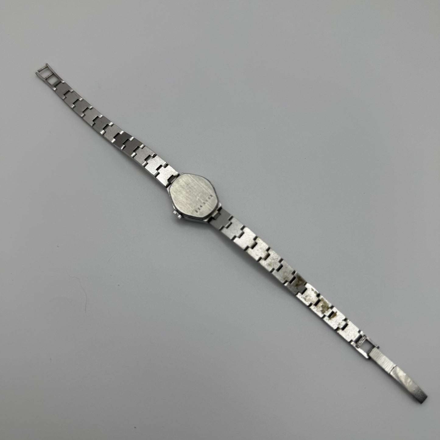 19mm Running Vintage Ladies Rotary Swiss Silver Tone Manual Wind Watch PARTS