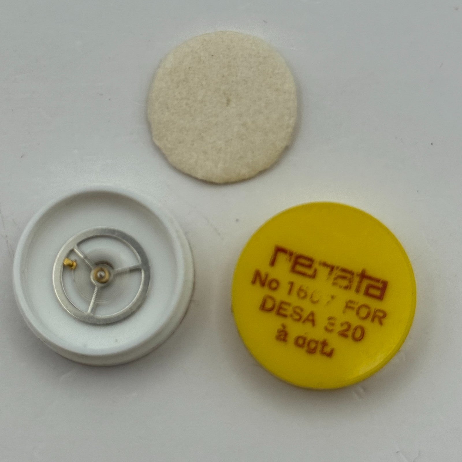 Desa 320 Balance Wheel Complete And Spring 1607 Watch Movement Parts NOS