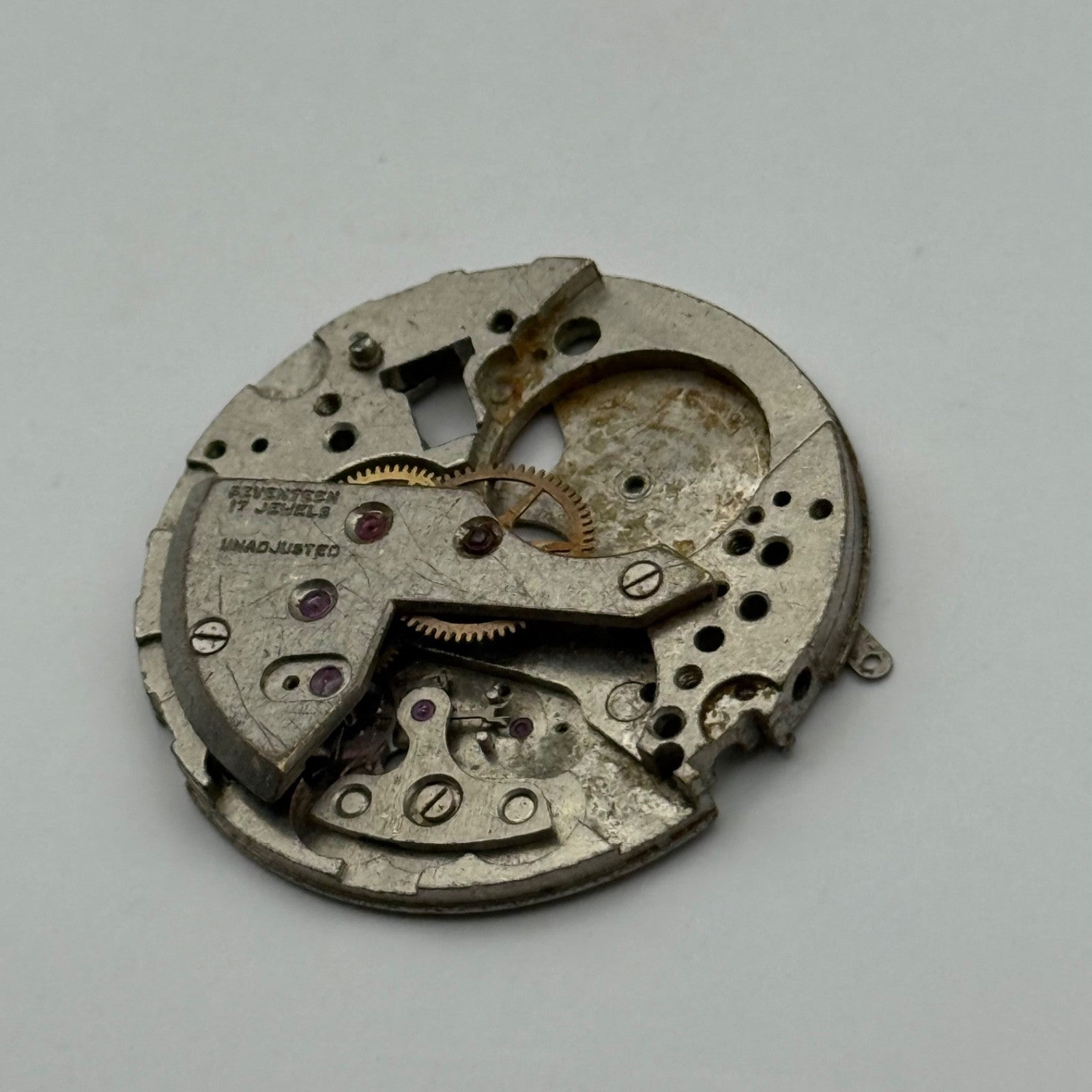 FHF 175 Watch Movement Manual Wind Vintage Swiss Incomplete Parts Repair 26.9mm