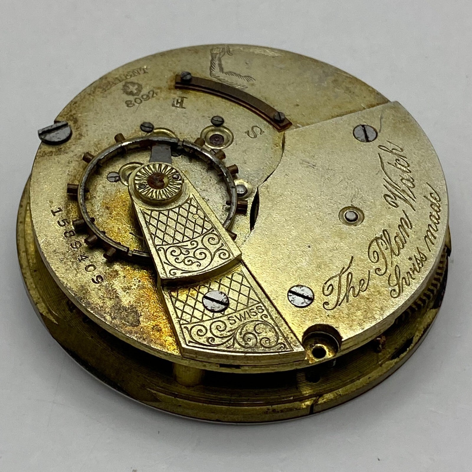 45.6mm Antique The Plan Watch Swiss Made Pocket Watch Movement PARTS REPAIR
