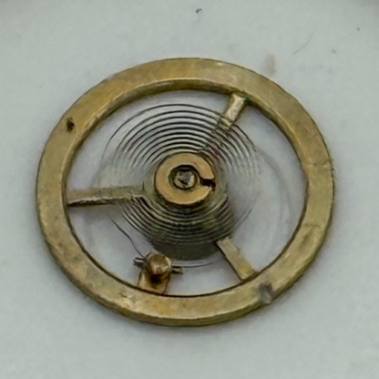 Kasper 200 Balance Wheel Complete And Spring 5¼’’ Watch Movement Parts NOS 