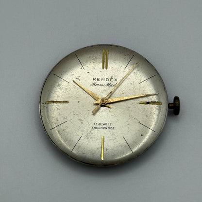 BRAC 701 Watch Movement Rendex Manual Wind Vintage Swiss Parts Repair 23.6mm