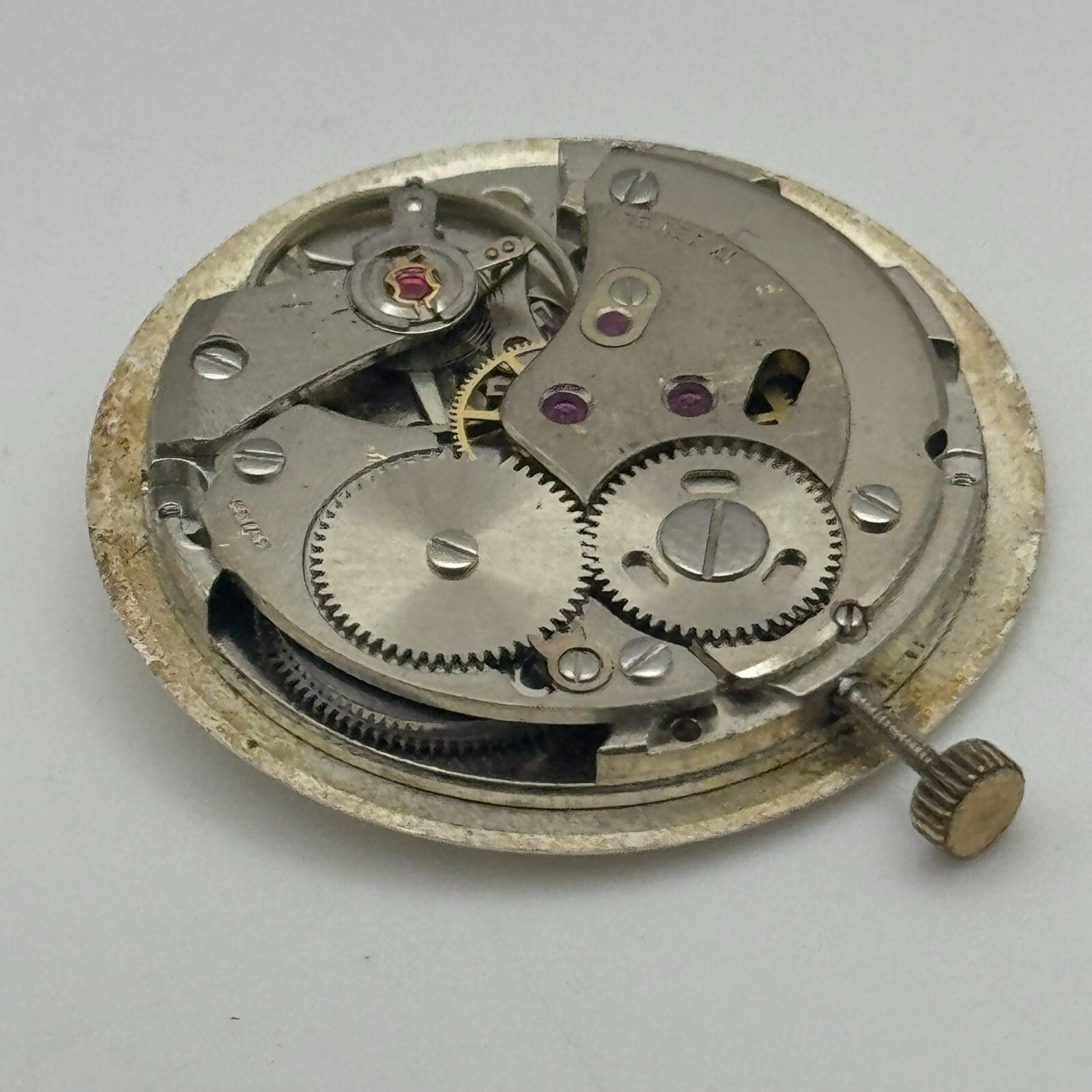 25.9mm Everite AS 1710/11 Balance Ok Watch Movement Swiss Vintage PARTS SPARES