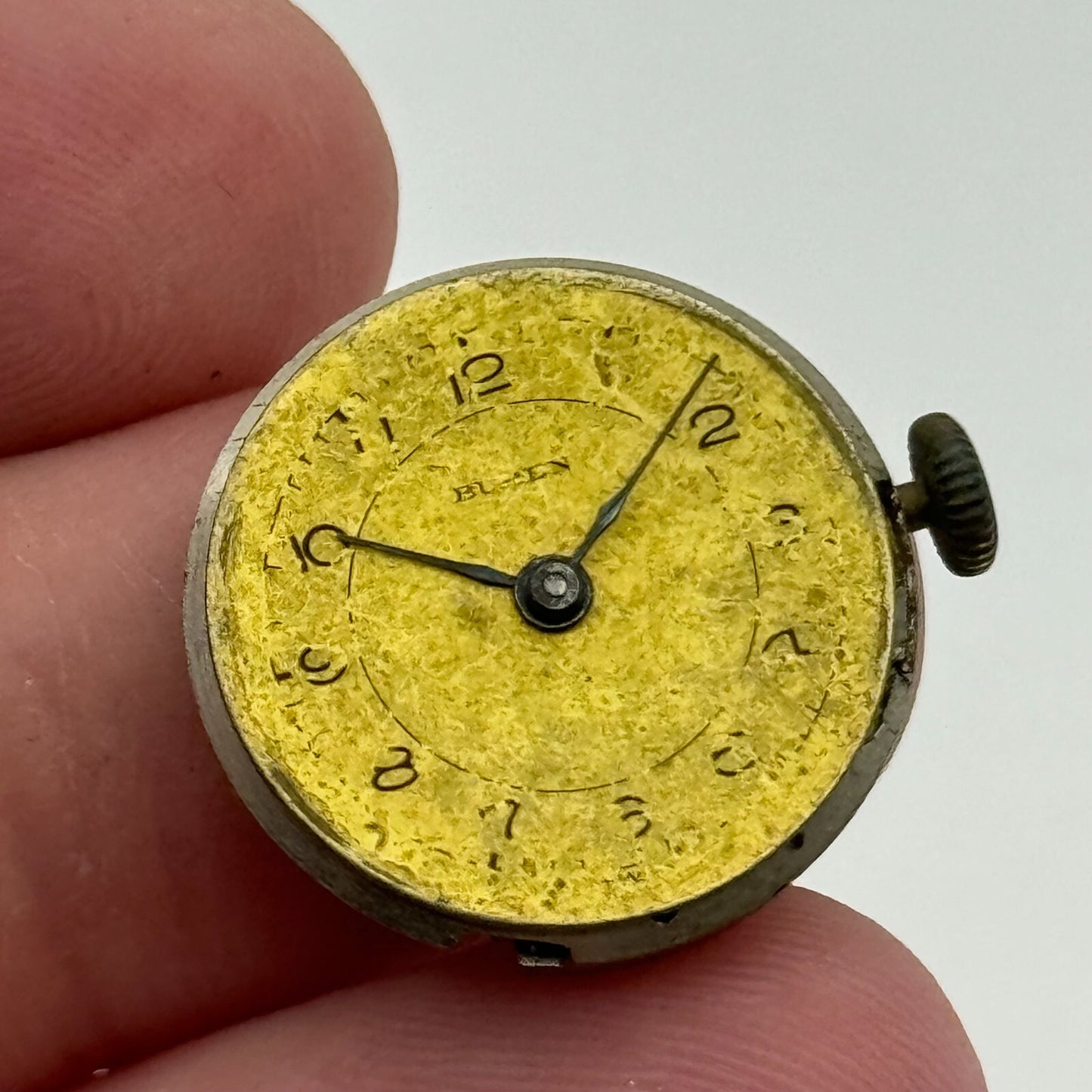 19.6mm Running Buren Cal 355 Manual Wind Swiss Watch Movement Vintage PARTS
