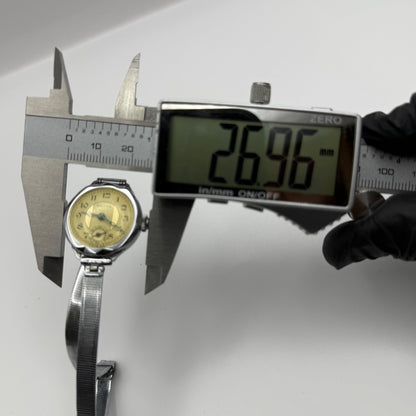 24mm Vintage Salvos Art Deco Foreign Sub Secs Manual Wind Watch PARTS / REPAIR