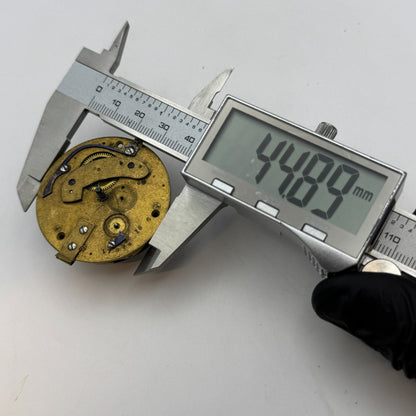 Fusee Pocket Watch Movement Antique English Wolverhampton Parts Repair 44.8mm