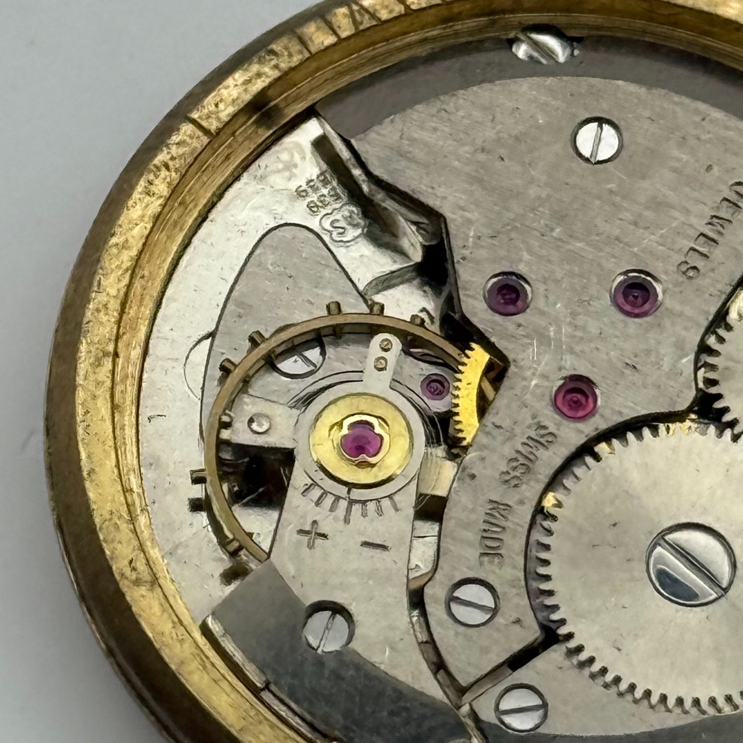 Avia AS 1538 1539 Watch Movement Running Manual Wind Vintage Parts Repair 31mm