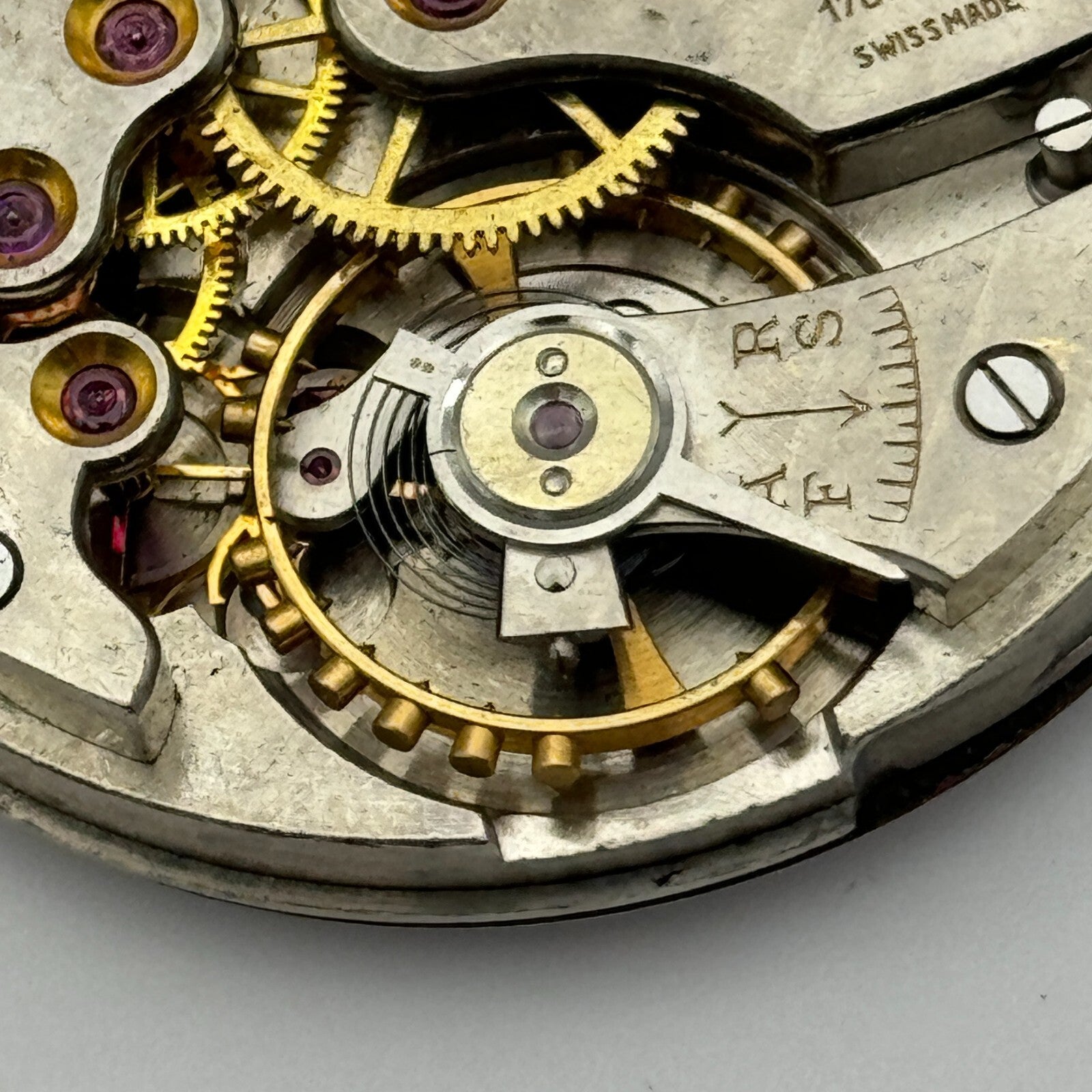 43mm Good Quality Roldor 17 Jewels Hunter Swiss Pocket Watch Movement FOR PARTS