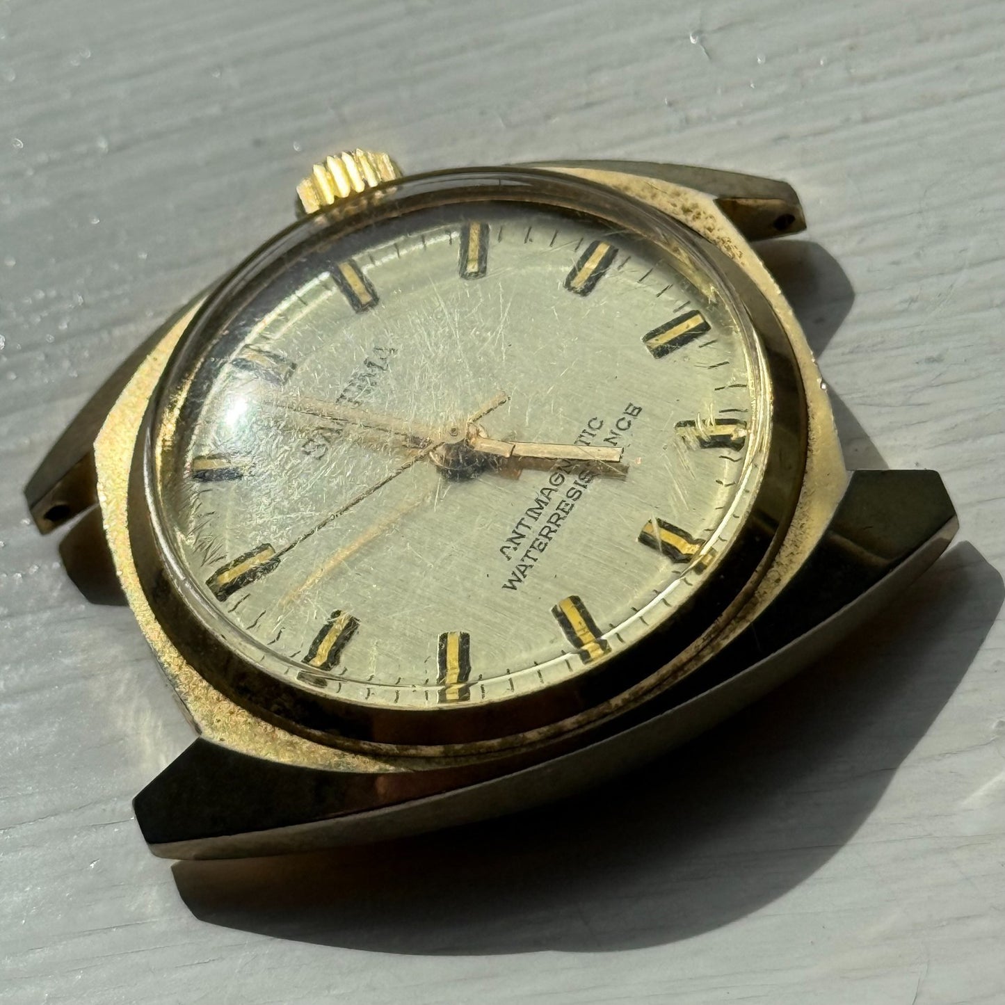 35mm Men's Vintage Santima EB 8501.76 8503.76 Running Manual Wind Watch PARTS