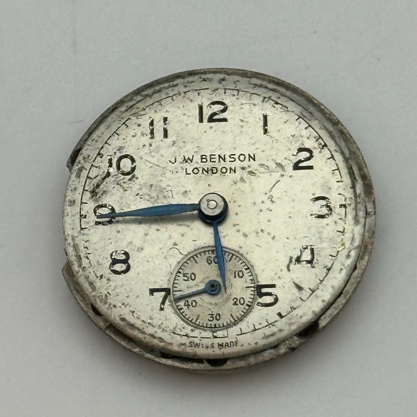 19.7mm J W Benson ETA 980 Manual Wind 15 Jewels Swiss Made Watch Movement PARTS