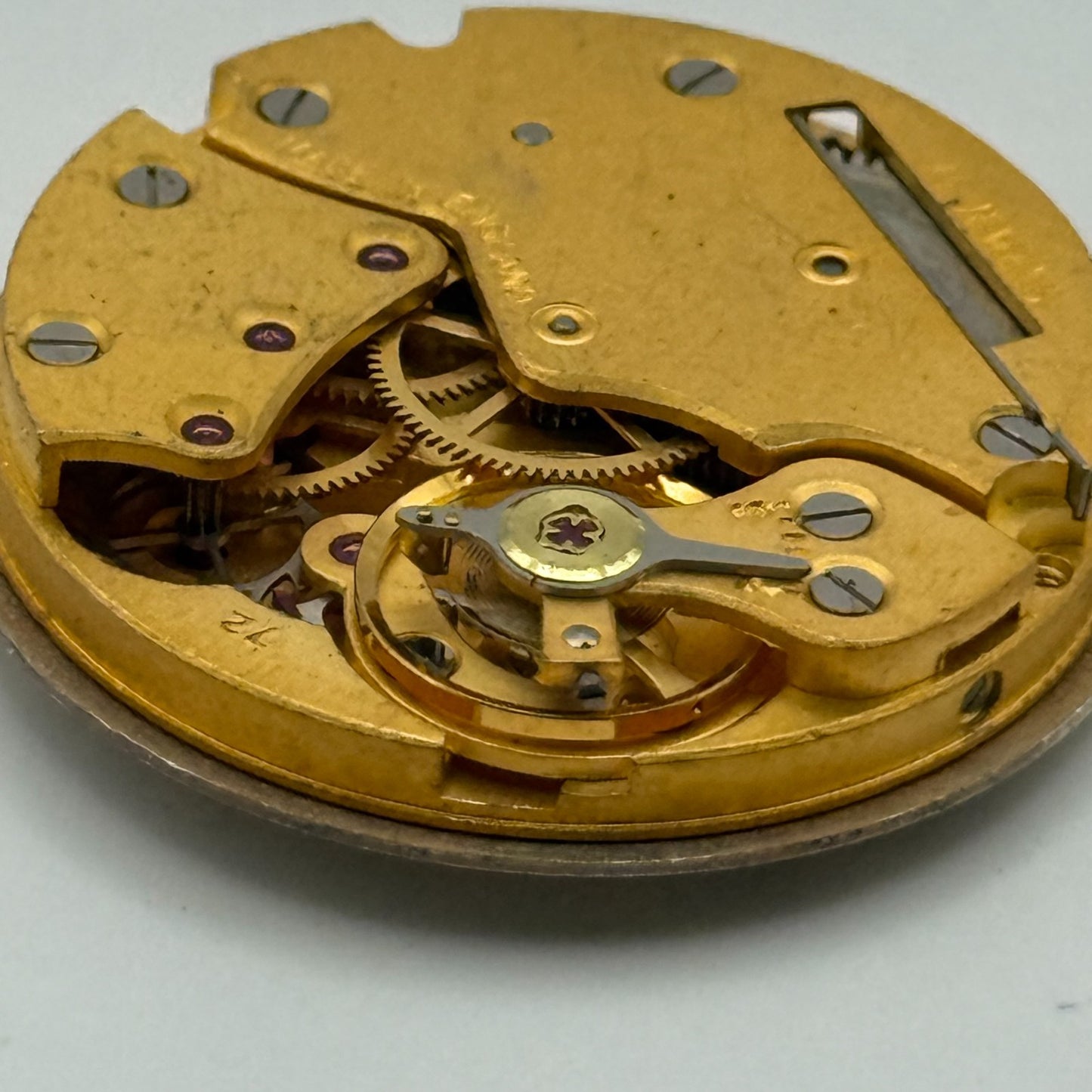Smiths De Luxe 72 Shockproof Watch Movement Manual Wind Vintage Parts 26.9mm