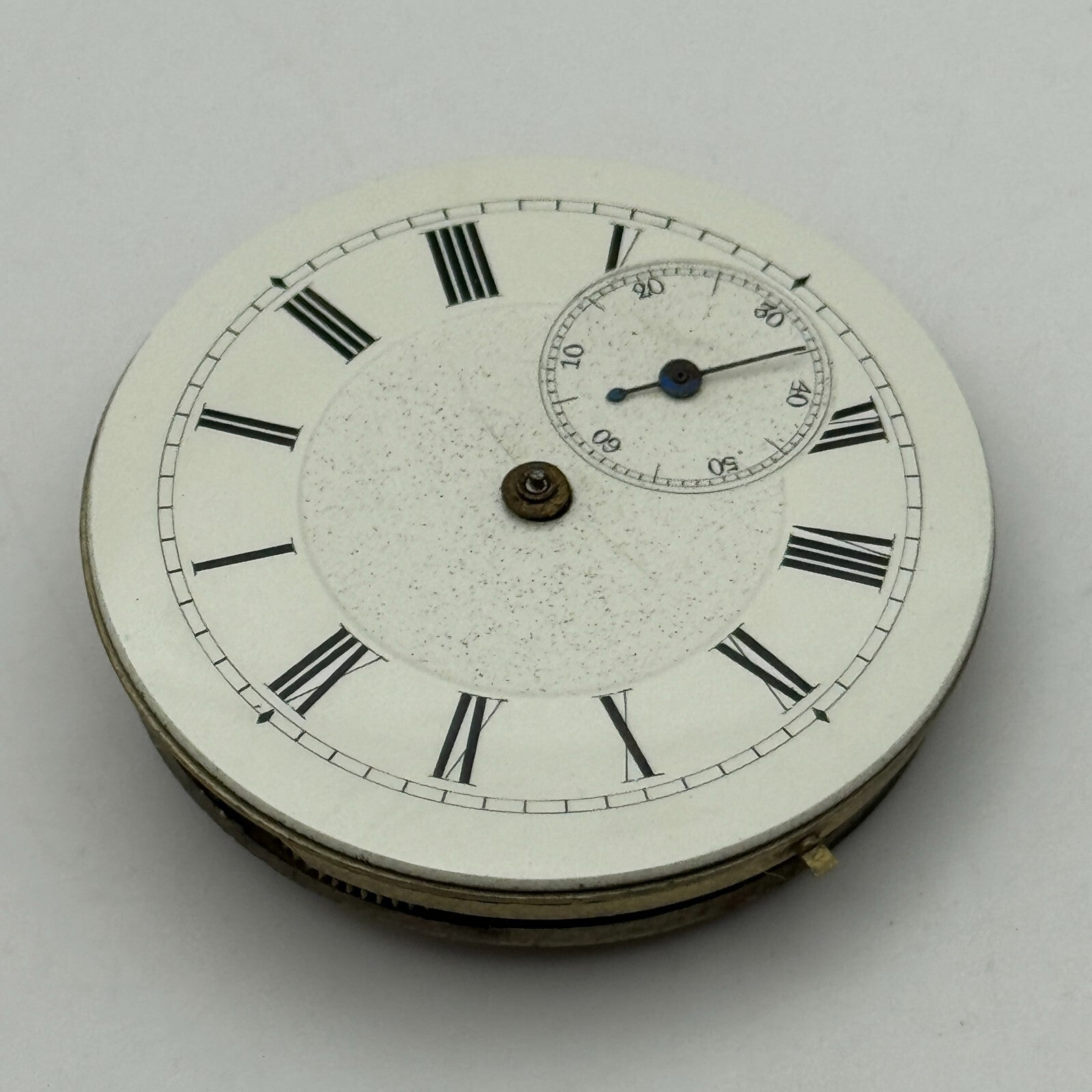 36.2mm Antique Key Wound Partial Pocket Watch Movement PARTS REPAIR SPARES