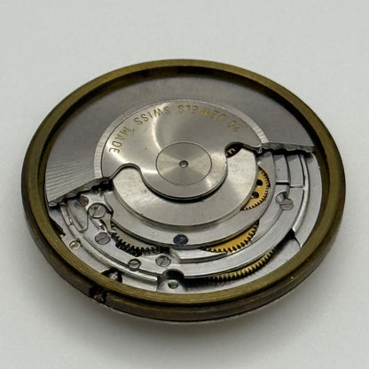 Garrard ETA 2472 Watch Movement Automatic Date Vintage Swiss Parts Repair 29.6mm