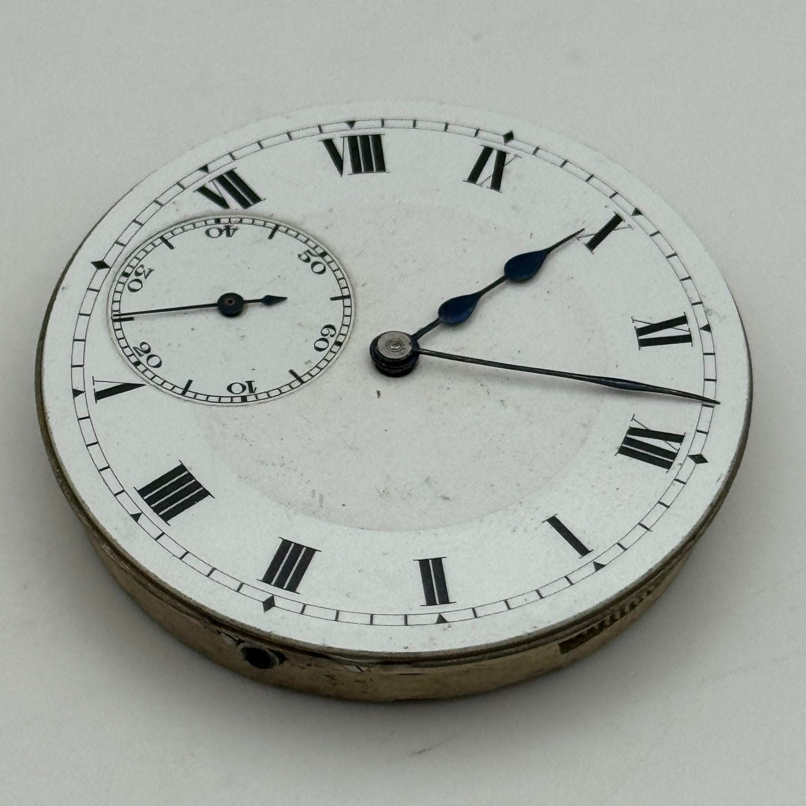 42mm Unidentified High Grade 19 Jewels Swiss Hunter Pocket Watch Movement PARTS