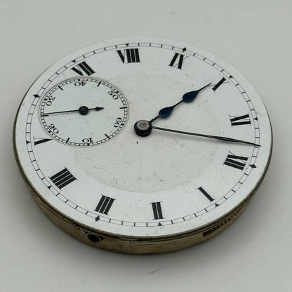 42mm Unidentified High Grade 19 Jewels Swiss Hunter Pocket Watch Movement PARTS