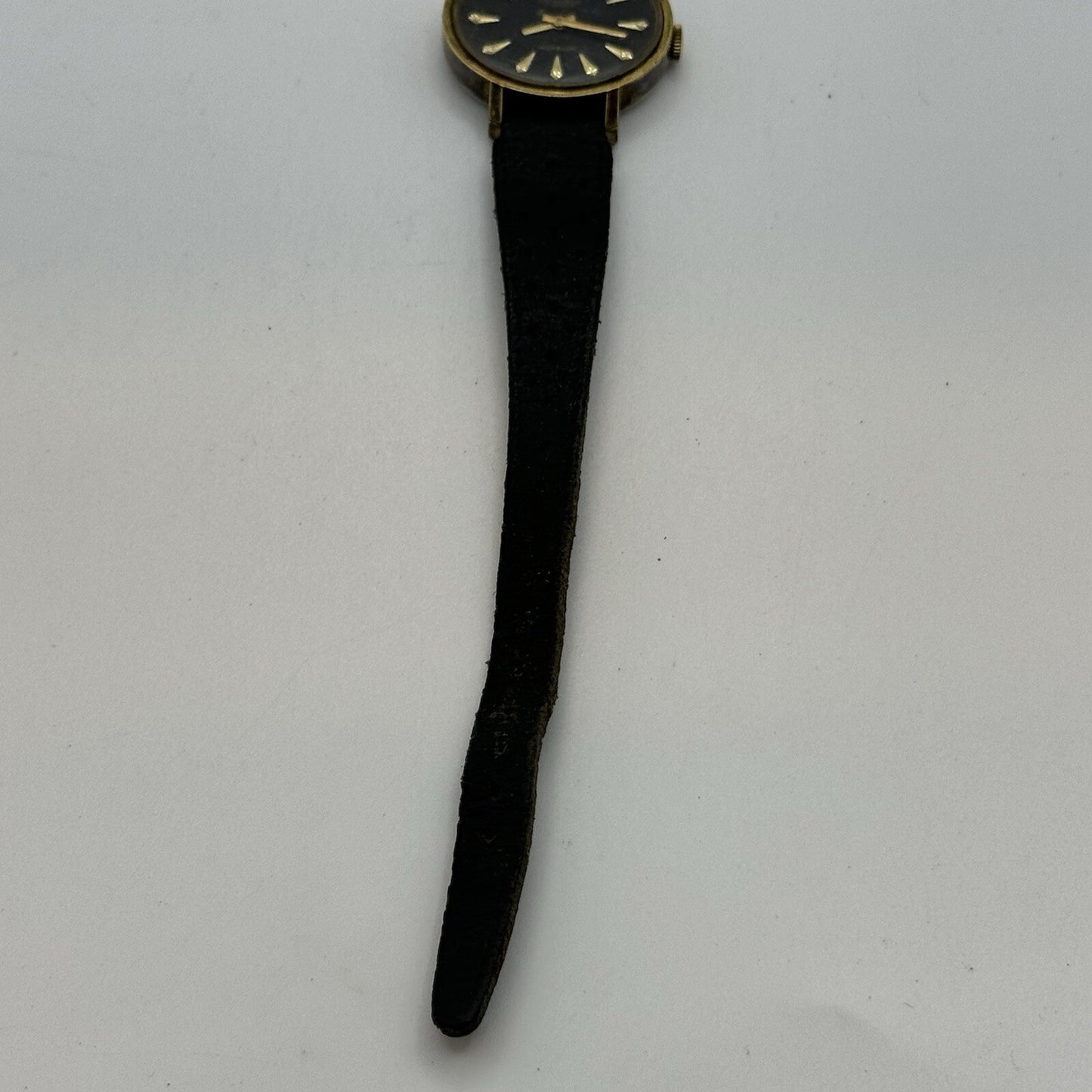 27mm Ladies Manual Wind Excalibur Black Dial Swiss Watch To Repair Non Working