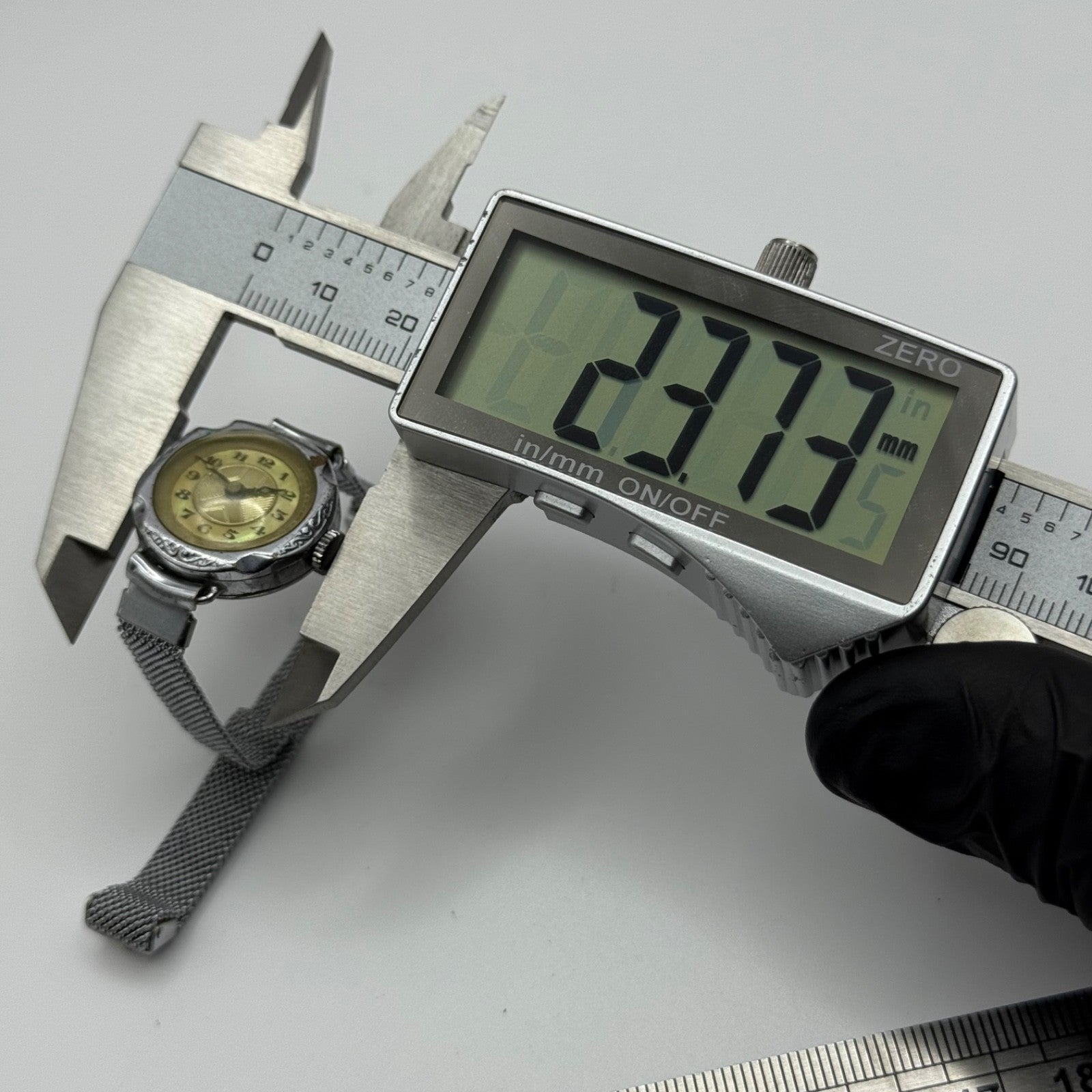 21mm Vintage Ladies Art Deco Mother Of Pearl Dial Manual Wind Watch PARTS REPAIR