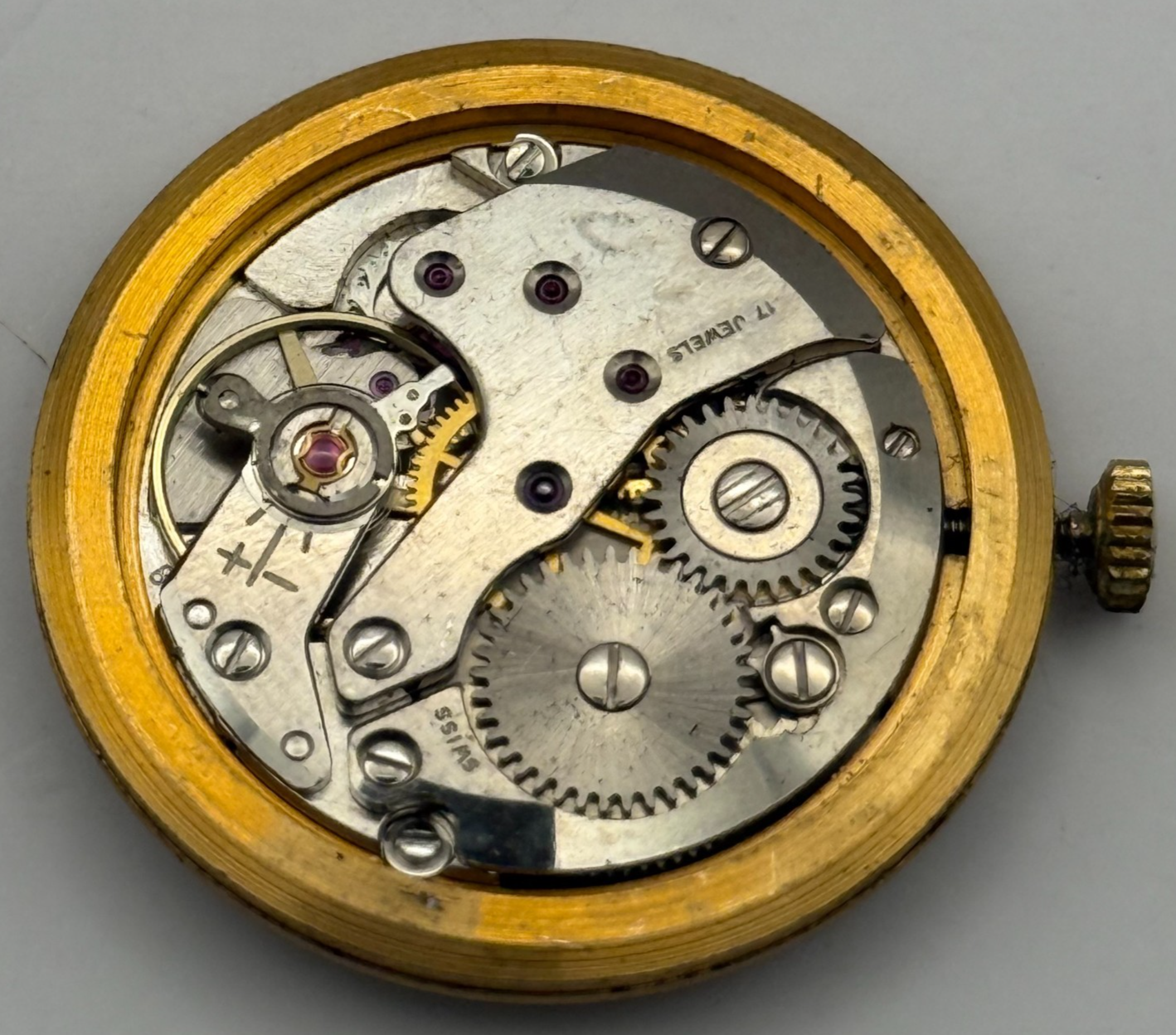 FHF 81 Watch Movement Running Hefik Manual Wind Vintage Swiss Parts 29.7mm