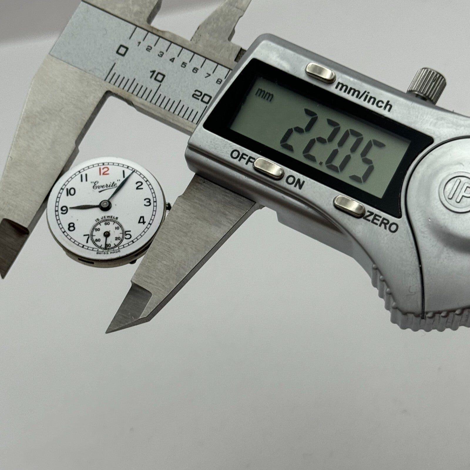 22mm Everite Record 170 Sub Seconds Manual Wind Trench Watch Movement PARTS