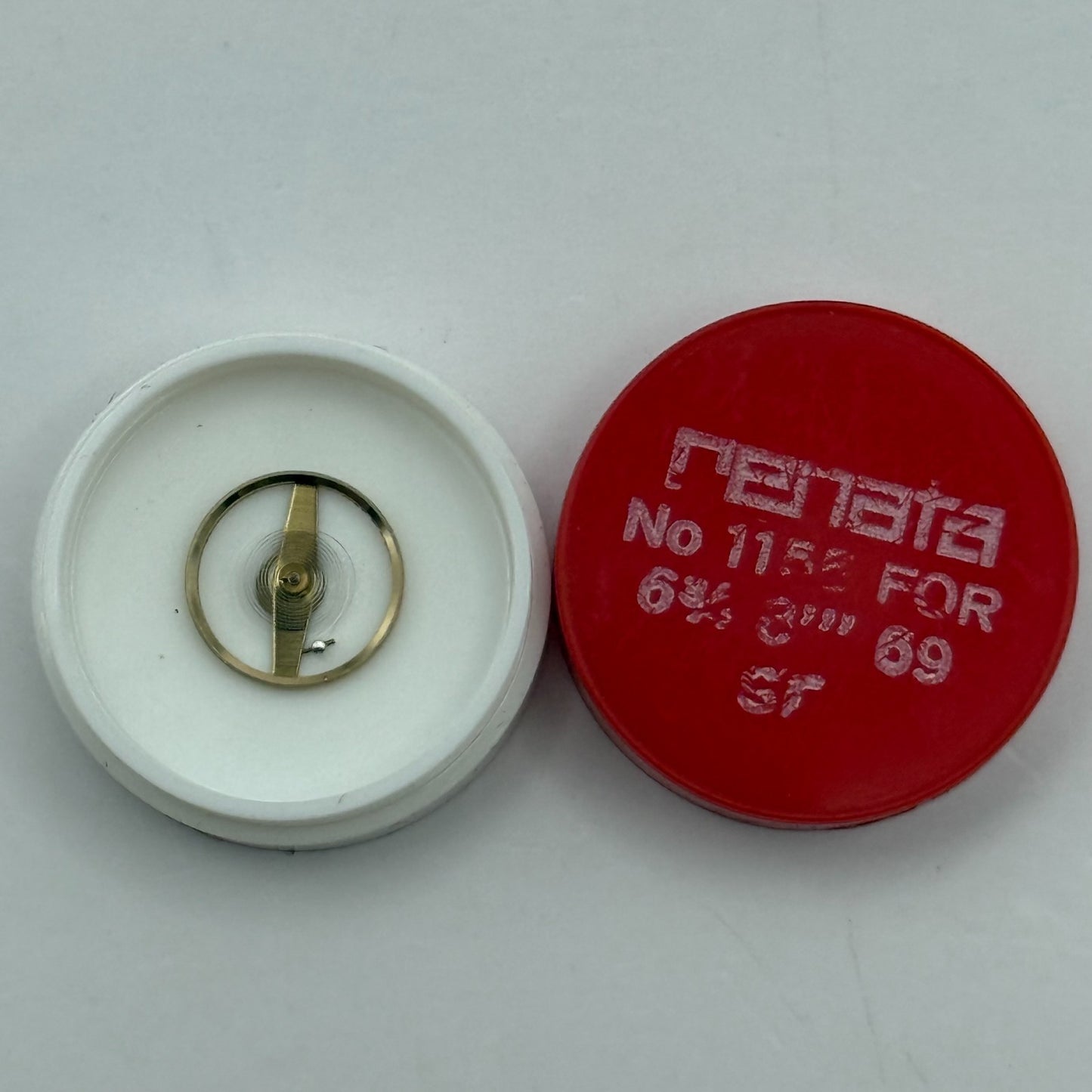 ST 69 Balance Wheel Complete And Spring 6¾–8’’’ 1155 Watch Movement Parts NOS