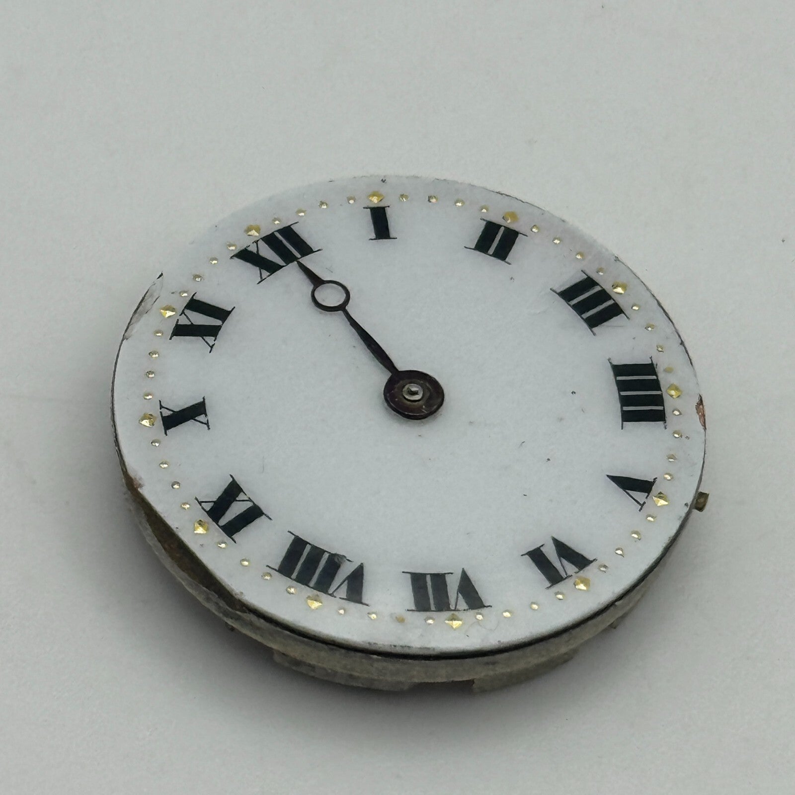 25mm Unidentified Roman Numerals Trench Watch Movement Manual Wind PARTS SPARES