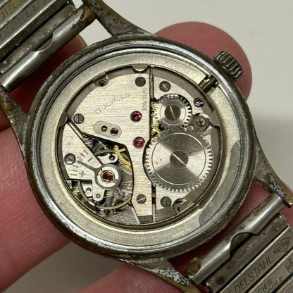 32mm Manual Wind Ensign Sweep Seconds Hand Watch NON WORKING FOR PARTS