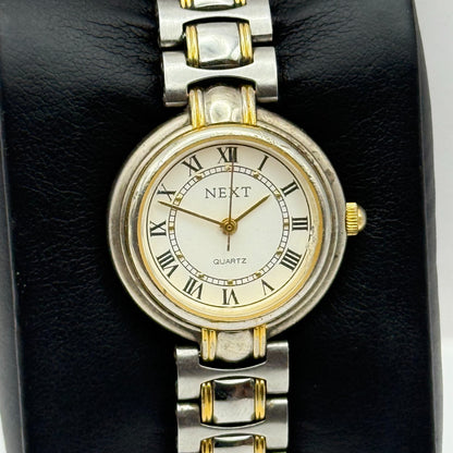 27mm Working Ladies Next Two Tone Roman Numerals Quartz Watch 5.75 Inches