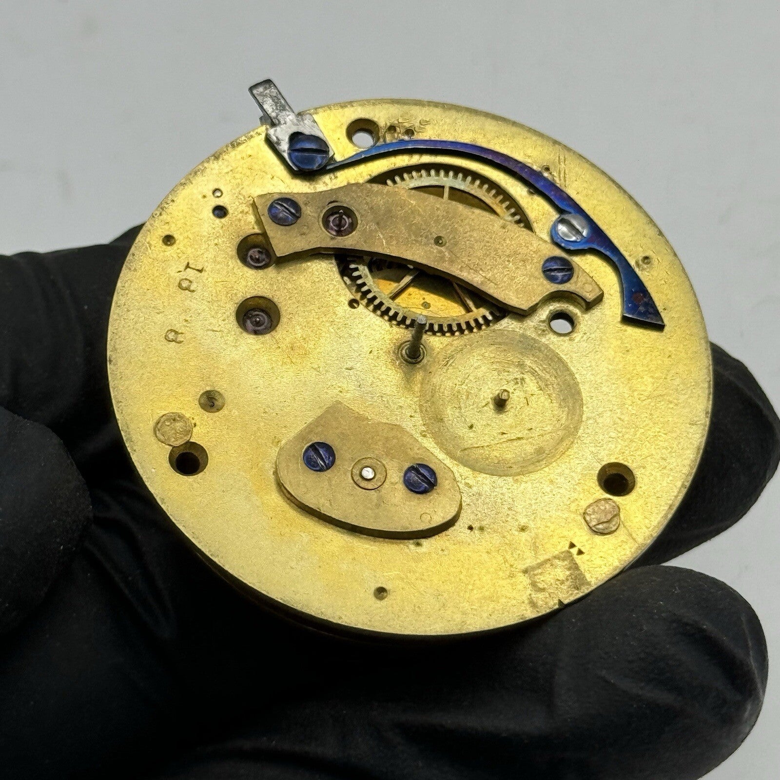 44.7mm Clayton Atherton Interesting Pocket Watch Movement FOR PARTS