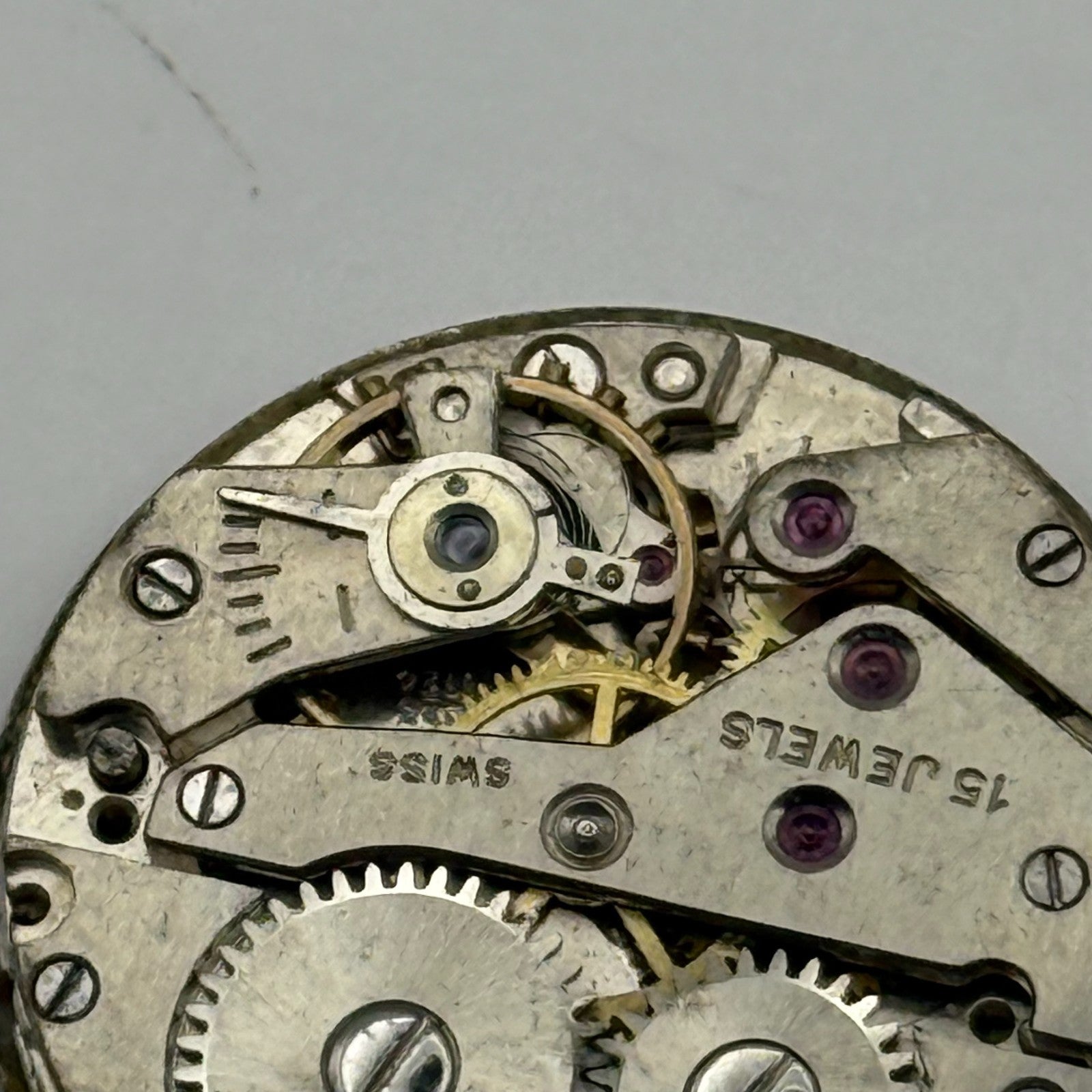 AS 1123 1124 Watch Movement Avia Manual Wind Vintage Swiss Parts Repair 25mm