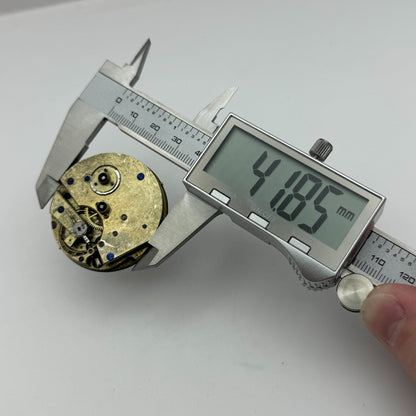 42.9mm Unidentified Antique Key Wound Pocket Watch Movement PARTS REPAIR SPARES