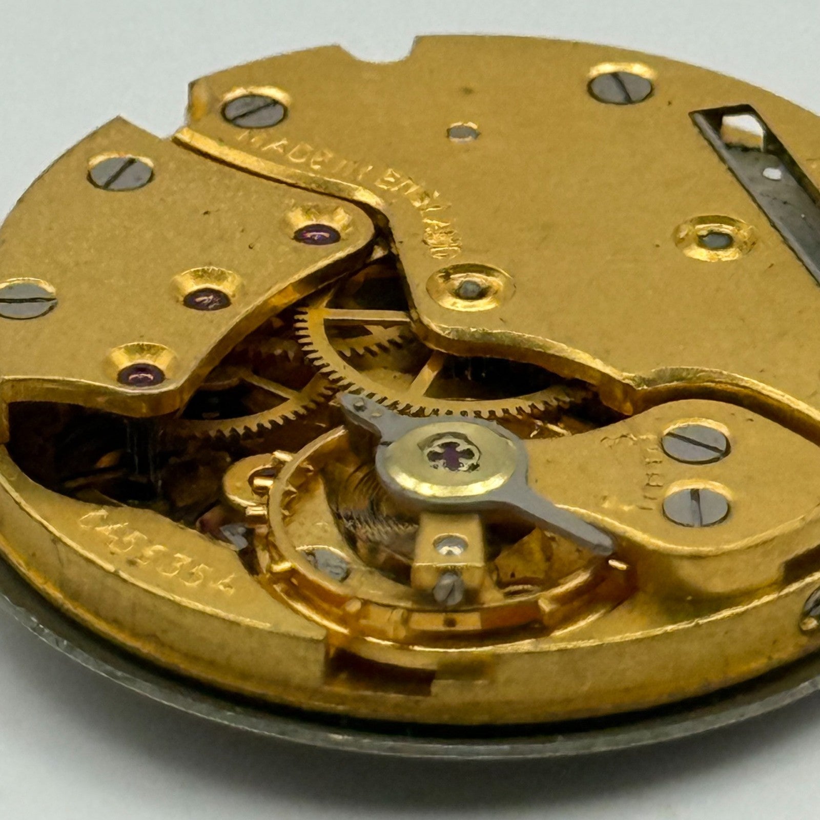 Smiths De Luxe C456354 Watch Movement Manual Wind Vintage Parts Repair 28.8mm