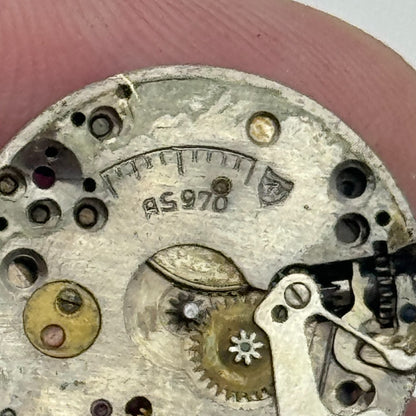 19.7mm Luvex AS 970 A Schild Manual Wind Swiss Watch Movement PARTS SPARES