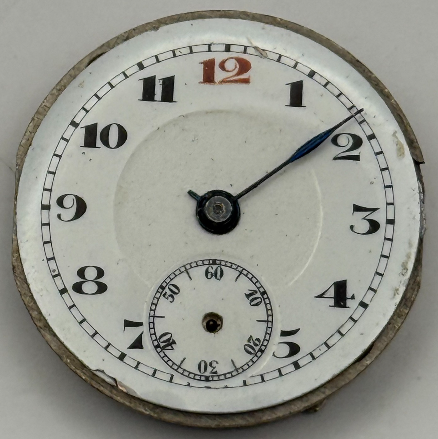 Lanco Trench 15 Jewels Watch Movement Manual Wind Vintage Parts Repair 24.3mm