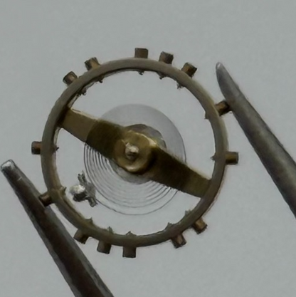 AS 475 Balance Wheel Complete And Spring 5¼''' 20 Watch Movement Parts NOS