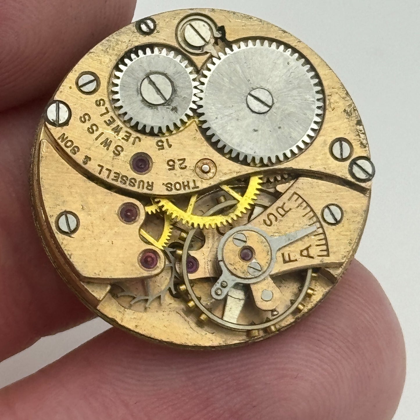 23.6mm Thomas Russell & Son Cal 25 Sub Seconds Manual Wind Watch Movement PARTS