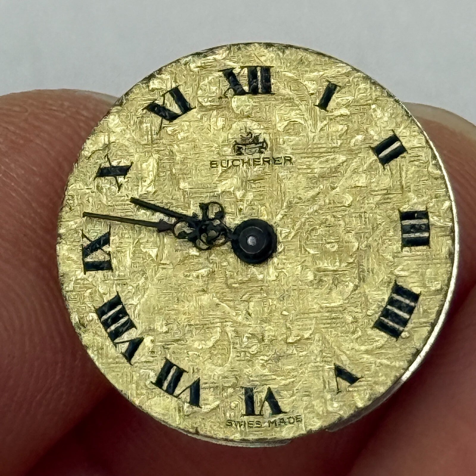 19.6mm Vintage Bucherer FEF 250 Manual Wind Watch Movement PARTS REPAIR