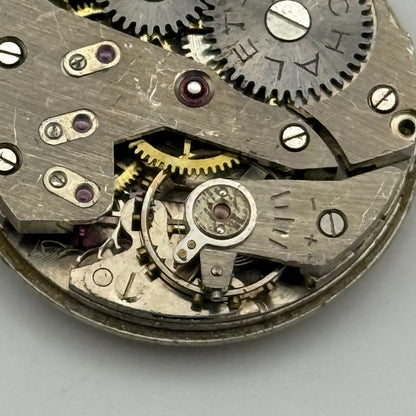 Chalet Gold 21 Jewels Watch Movement Running Manual Wind Vintage Parts 23.3mm