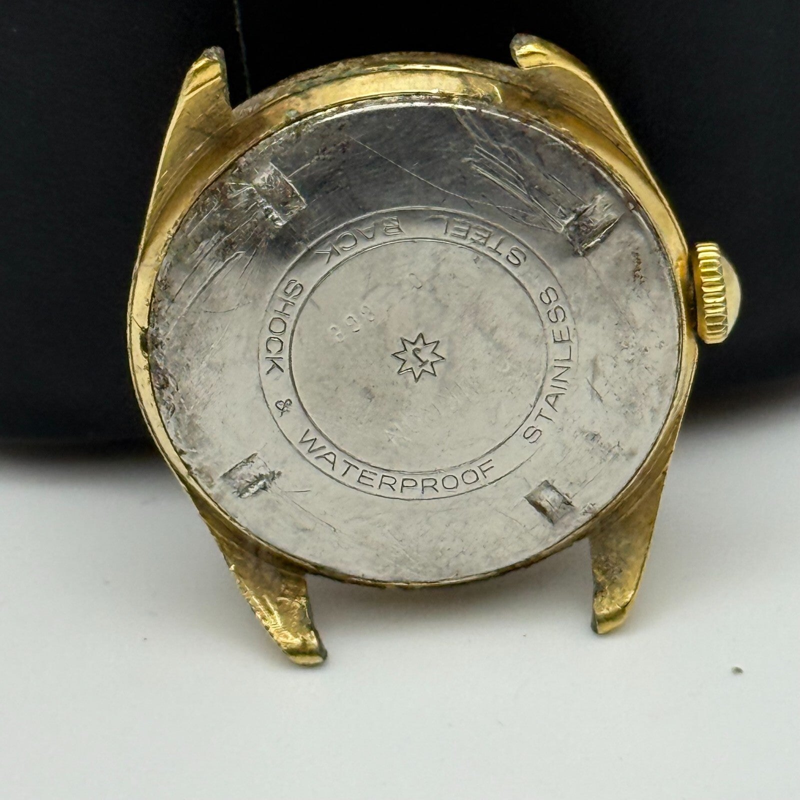 33mm Men’s Vintage Junghans J82 Chronometer Swiss Rare Gold Plated Watch PARTS