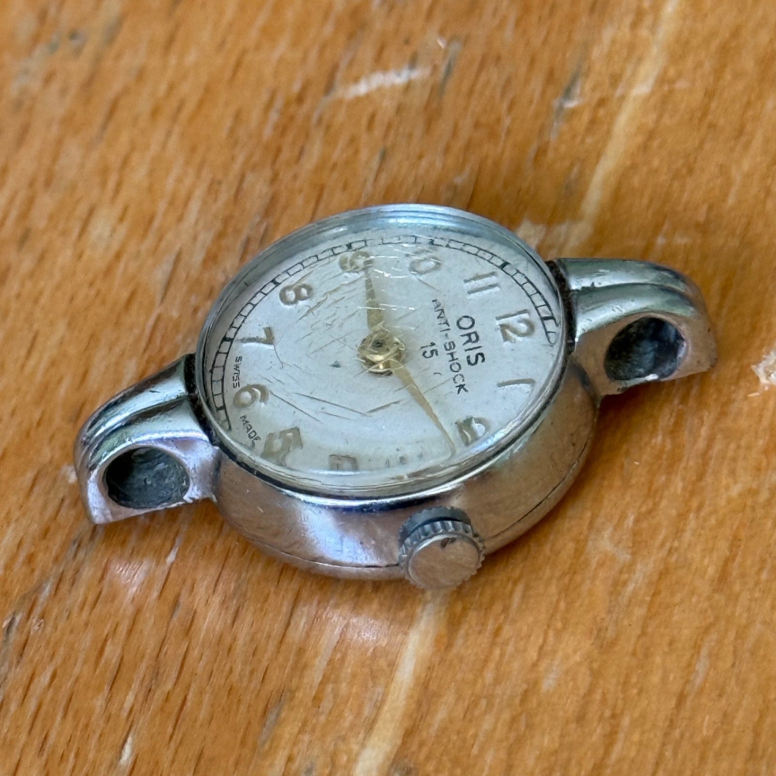 21mm Vintage Oris 491KIF Anti-Shock 15 Jewels Manual Wind Watch PARTS / REPAIR