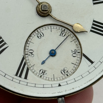 46mm Antique Kendal & Dent Cheapside London Pocket Watch Movement PARTS SPARES