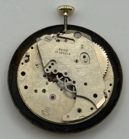 Inventic EB 8385-67 Watch Movement Manual Wind Vintage Swiss Parts Repair 22.2mm