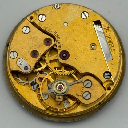 Smiths De Luxe Garrard 18 Jewels Watch Movement Manual Wind Vintage Parts 26.8mm