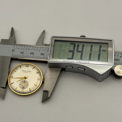 Smiths Astral National 15 60461E Watch Movement Manual Wind Vintage Parts 31.9mm