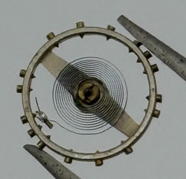 ETA 411 Balance Complete 6 3/4''' Renata Watch Movement Parts Vintage NOS