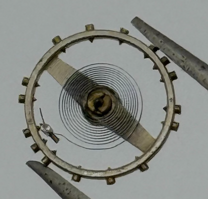 ETA 411 Balance Complete 6 3/4''' Renata Watch Movement Parts Vintage NOS